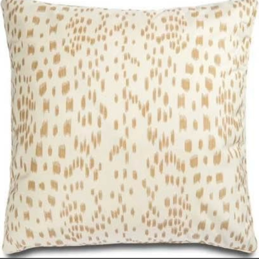 NEW Pair of Brunschwig Fils Les Touches Pillows in Tan ($720)